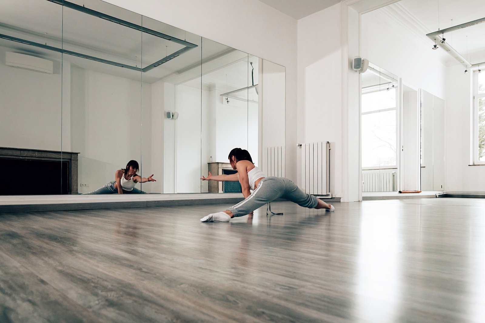 Tanzspiegel im Trainingsraum